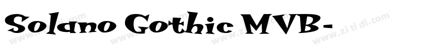 Solano Gothic MVB字体转换